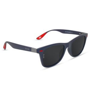 Eyewearlabs OKNO | Polarized Full Rim Square Branded Stylish Sunglasses For Men & Women | 100% UV Protection Shades | Cricket Sports Cycling Driving | Medium | Highlands | Spidey