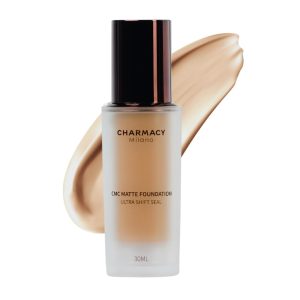 Charmacy Milano Matte Foundation 09 - 30 ml, With SPF 25 Sun Protection, Perfect Canvas for Your Make-Up Buildable Coverage, Instant Hydrating, Light Weight, Suitable for All Skin Types, Seamless Blend, Flawless Finish, No Tube